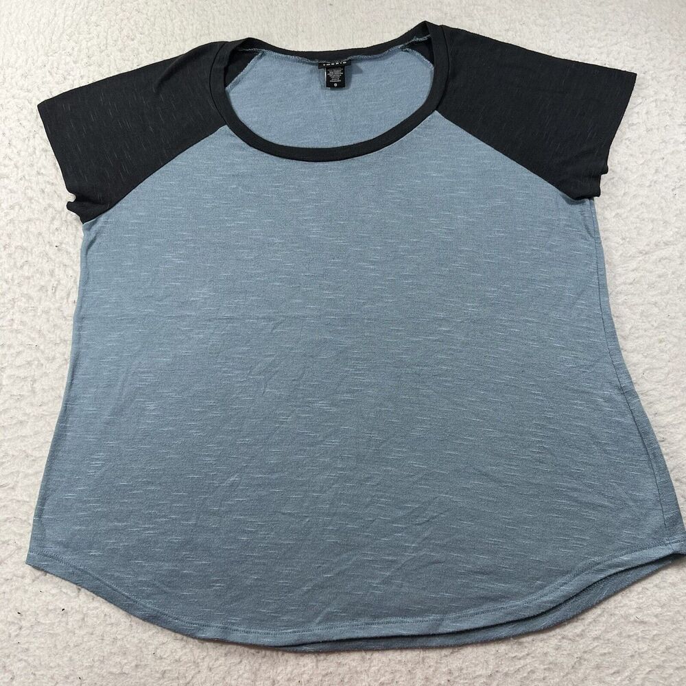 Torrid Women's Size 0 Short Sleeve Blue Crewneck Pullover Stretch T Shirt